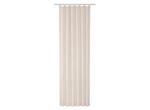 4004567124144 - Vorhang WIRTH Medina Gardinen Gr 245 cm Schlaufen 135 cm beige (creme) Schlaufen