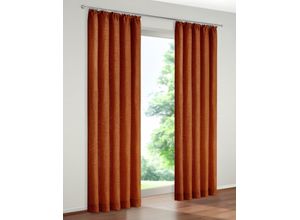 4004567130718 - Vorhang WIRTH B-Holmsund Gardinen Gr 180 cm Kräuselband 132 cm rot (rotbraun) Kräuselband