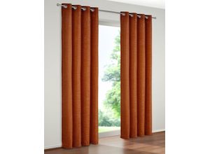 4004567130947 - Vorhang WIRTH B-Holmsund Gr 1 rot (rotbraun) Gardinen 145cm Ösen 132cm Polyacryl B132cm H145cm