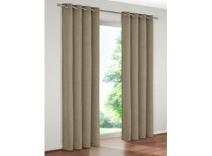 4004567133788 - Vorhang WIRTH B-Holmsund Gr 8 grau (taupe) Gardinen 160cm Ösen 172cm Polyacryl B172cm H160cm