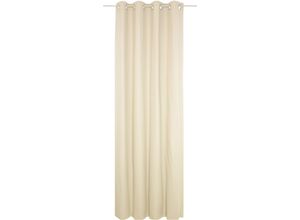 4004567141615 - Vorhang WIRTH WirthNatur Gr 1 beige Gardinen 145cm Ösen 127cm Baumwolle 1-lagig B127cm H145cm