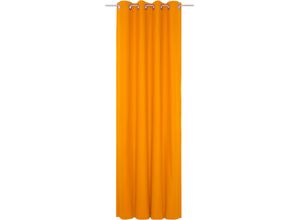 4004567142049 - Vorhang WIRTH WirthNatur Gardinen Gr 245 cm Ösen 130 cm orange Ösen 1-lagig