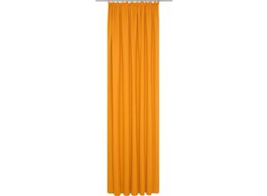 4004567142087 - Vorhang WIRTH WirthNatur Gardinen Gr 225 cm Kräuselband 130 cm orange Kräuselband 1-lagig