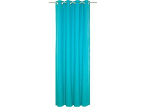 4004567142124 - Vorhang WIRTH WirthNatur Gardinen Gr 175 cm Ösen 130 cm blau (türkis) 1-lagig