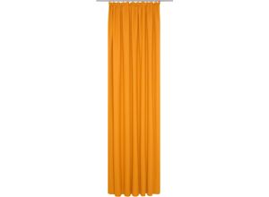 4004567142599 - Vorhang WIRTH WirthNatur Gardinen Gr 245 cm Kräuselband 130 cm orange 2-lagig