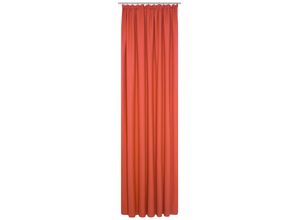 4004567142698 - Vorhang WIRTH WirthNatur Gardinen Gr 245 cm Kräuselband 130 cm rot 2-lagig