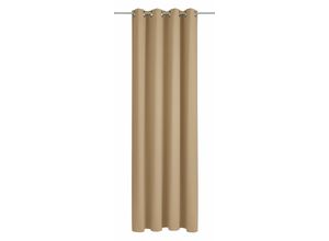 4004567143510 - Vorhang WIRTH Dim out Gardinen Gr 150 cm Ösen 145 cm grau (taupe) Ösen Gardine