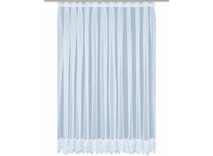 4004567148454 - Gardine WIRTH Elvira Gardinen Gr 225 cm Faltenband 450 cm weiß Schlafzimmergardinen gerader Store 4004567148454 - Gardine WIRTH Elvira Gardinen Gr 225 cm Faltenband 450 cm weiß Schlafzimmergardinen gerader Store