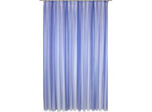 4004567148812 - Gardine WIRTH Eloise Gardinen Gr 175 cm Faltenband 450 cm blau Schlafzimmergardinen Store