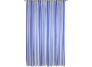 4004567148911 - Gardine WIRTH Eloise Gardinen Gr 245 cm Faltenband 750 cm blau Schlafzimmergardinen Store