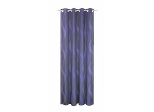 4004567150815 - Vorhang WIRTH Lupara Gardinen Gr 180 cm Ösen 132 cm blau Ösen