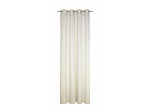 4004567150907 - Vorhang WIRTH Sepino Gardinen Gr 150 cm Ösen 132 cm beige (creme) Ösen Gardine