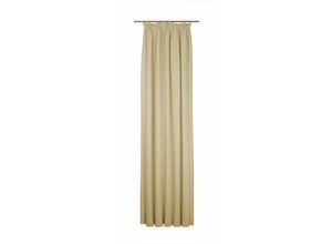 4004567151973 - Vorhang WIRTH Felsted Gardinen Gr 255 cm Kräuselband 132 cm beige Kräuselband