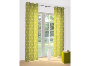 4004567158743 - Vorhang WIRTH FELINO Gr 4 grün B132cm H245cm Jacquard Polyester Baumwolle Gardinen