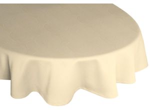 4004567168636 - Tischdecke WIRTH Neufahrn Tischdecken Gr B L 130 cm x 190 cm oval grau (taupe) Tischdecken oval