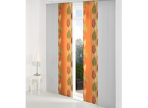 4004567169497 - Schiebegardine WIRTH MAREK Gr 1 orange (terra) B60cm H145cm Polyester Gardinen