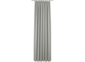 4004567173906 - Vorhang WIRTH Peschiera Gardinen Gr 175 cm Kräuselband 132 cm grau (taupe) echtes Seiden-Garn verwebt