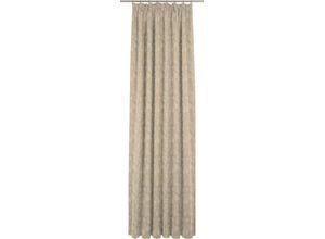 4004567191238 - Vorhang ADAM Flower Cuveé Light Gr 2 beige B145cm H175cm Jacquard Baumwolle (Bio-Baumwolle) Gardinen