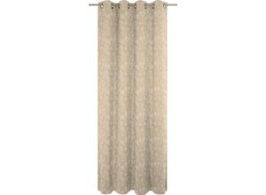 4004567191429 - Vorhang ADAM Flower Cuveé Light Gr 1 beige Gardinen 145cm Ösen 145cm Baumwolle (Bio-Baumwolle) B145cm H145cm