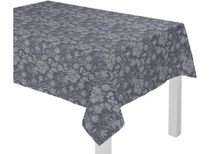 4004567191870 - Tischdecke ADAM Flower Cuvée Light Tischdecken Gr Ø 145 cm rund blau (indigo) Tischdecken