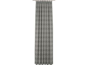 4004567195441 - Vorhang ADAM Romantic Puligny A Light Gr 4 grau (dunkelgrau) B145cm H245cm Jacquard Baumwolle (Bio-Baumwolle) Gardinen