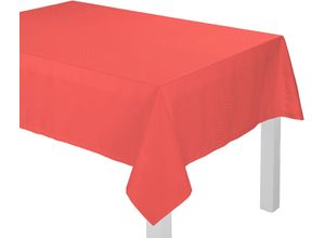 4004567201814 - Tischdecke ADAM Uni Collection Light Tischdecken Gr B L 130 cm x 190 cm eckig rot Tischdecken