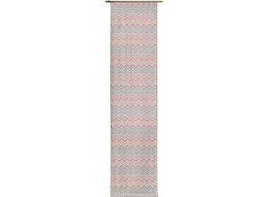 4004567203245 - Schiebegardine WIRTH Benewitz Gr 1 rot (apricot) B60cm H145cm Jacquard Baumwolle Polyester Gardinen