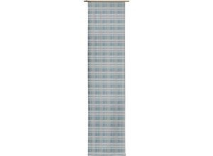 4004567204280 - Schiebegardine WIRTH Laufenberg Gr 1 blau B60cm H145cm Jacquard Baumwolle Polyester Gardinen