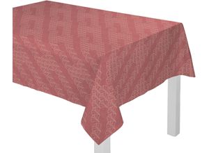 4004567205102 - Tischdecke ADAM Argentinian Criolla Tischdecken Gr B L 130 cm x 190 cm eckig rot (dunkelrot) Tischdecken