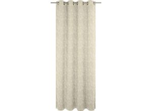 4004567207076 - Vorhang ADAM Flower Cuveé Gardinen Gr 145 cm Ösen 145 cm beige (naturweiß) Ösen Gardine