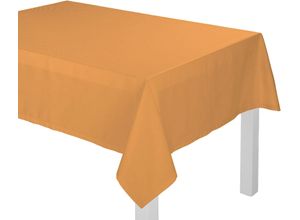 4004567207489 - Tischdecke ADAM Uni Collection Tischdecken Gr B L 130 cm x 190 cm eckig gelb (curry) Tischdecken nachhaltig