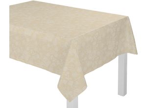 4004567207724 - Tischdecke ADAM Flower Cuvée Tischdecken Gr B L 130 cm x 220 cm eckig beige (naturweiß) Tischdecken