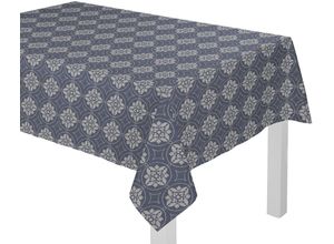 4004567209926 - Tischdecke ADAM Romantic Puligny Tischdecken Gr B L 130 cm x 190 cm eckig blau (dunkelblau) Tischdecken