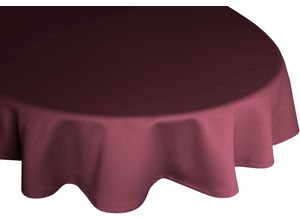 4004567220334 - Tischdecke WIRTH NEWBURY Tischdecken Gr B L 130 cm x 190 cm oval lila (aubergine) Tischdecken oval