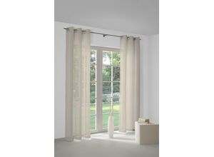 4004567220990 - Vorhang WIRTH Sunday Gardinen Gr 225 cm Ösen 142 cm beige Ösen