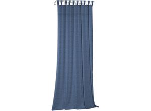 4004567223342 - Vorhang WIRTH Wiessee Gr 2 blau B150cm H145cm Jacquard Baumwolle Leinen Modal Gardinen