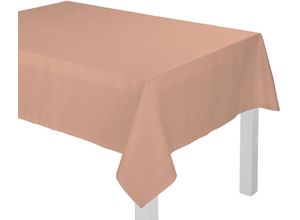 4004567224219 - Tischdecke ADAM Uni Collection Tischdecken Gr Ø 145 cm rund beige Tischdecken nachhaltig