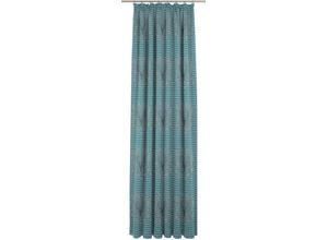 4004567232702 - Vorhang WIRTH Stuben Gardinen Gr 225 cm Kräuselband 132 cm blau Kräuselband