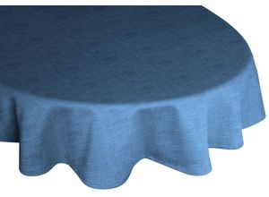 4004567240318 - Tischdecke WIRTH WIESSEE Tischdecken Gr B L 160 cm x 220 cm oval blau Tischdecken oval