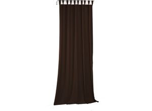 4004567249786 - Vorhang WIRTH Newbury Gr 5 braun Gardinen 245cm Schlaufen 130cm Baumwolle Polyester B130cm H245cm
