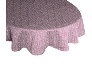 4004567269074 - Tischdecke ADAM Little Parrot Tischdecken Gr Ø 145 cm rund lila (aubergine) Tischdecken nachhaltig