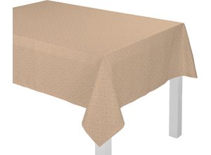 4004567270148 - Tischdecke ADAM Urban Cactus Tischdecken Gr B L 130 cm x 220 cm eckig braun (hellbraun) Tischdecken nachhaltig