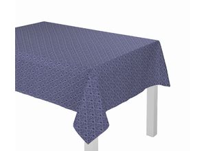 4004567270803 - Tischdecke ADAM Urban Cactus Tischdecken Gr B L 130 cm x 190 cm eckig blau (royalblau) Tischdecken nachhaltig