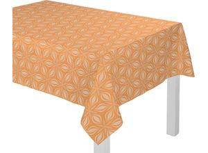 4004567271039 - Tischdecke ADAM Retro Floret Tischdecken Gr B L 130 cm x 220 cm eckig gelb (curry) Tischdecken nachhaltig