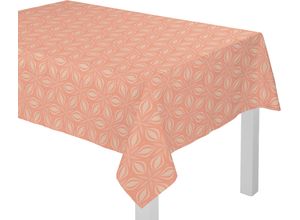 4004567271473 - Tischdecke ADAM Retro Floret Tischdecken Gr B L 130 cm x 220 cm eckig orange (papaya) Tischdecken nachhaltig