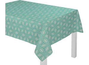 4004567271923 - Tischdecke ADAM Retro Floret Tischdecken Gr B L 130 cm x 220 cm eckig blau (petrol) Tischdecken nachhaltig