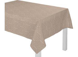 4004567272609 - Tischdecke ADAM Easy Diamond Tischdecken Gr B L 145 cm x 220 cm eckig braun (dunkelbraun) Tischdecken nachhaltig