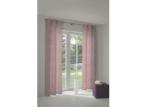 4004567272920 - Vorhang ADAM Vorhang Easy Diamond aus 100 % Bio-Baumwolle Ösen (1 St) Gr 1 lila (aubergine) B145cm H145cm Jacquard Baumwolle (Bio-Baumwolle) Gardinen Blickdichter Vorhang Easy Diamond aus Bio-Baumwolle Made in Germany