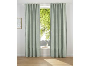 4004567281939 - Vorhang LESKA Gr 2 grün B132cm H175cm Jacquard Polyacryl Polyester LEGER HOME BY LENA GERCKE Gardinen blickdicht glatt gewebt monochrom verschiedene Größen