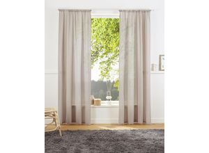 4004567282523 - Vorhang LEGER HOME BY LENA GERCKE Lanea Gardinen Gr 225 cm Stangendurchzug 135 cm beige (sand) Stangendurchzug Leinenoptik 1 Schal verschiedene Größen